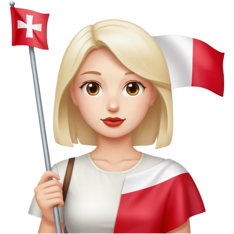 woman with polish flag emoji
