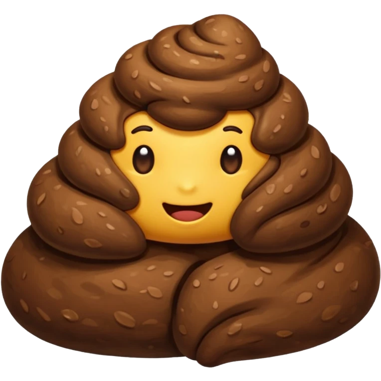 A poo realistic emoji