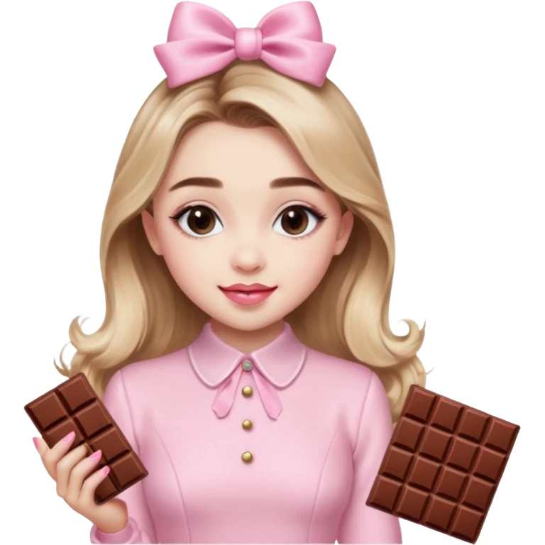 Sabrina carpenter sweet tooth perfume (shaped liked a light pink chocolate bar)  emoji