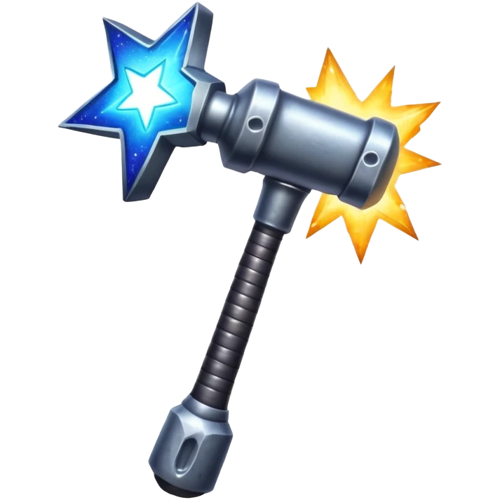cosmic hammer, galaxy, star forging emoji