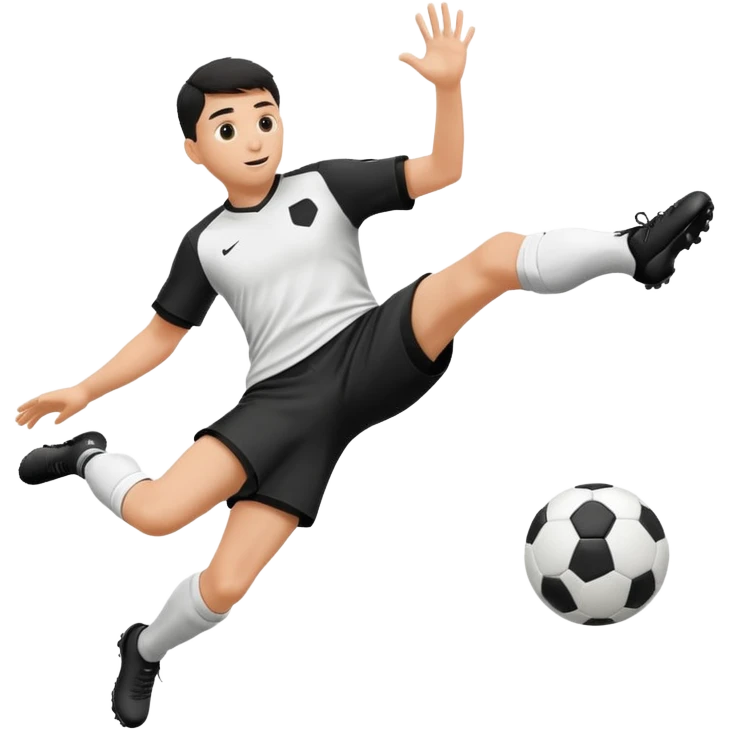 soccer ball passed between defender's legs emoji