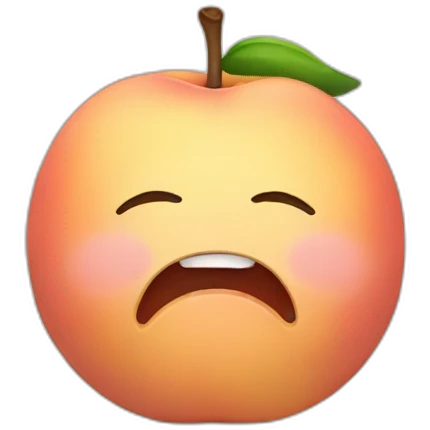 praying peach emoji