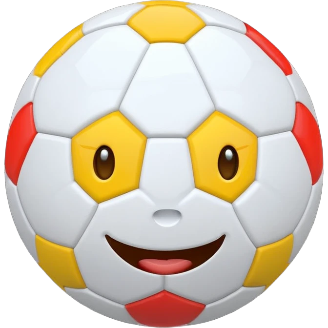 BALON DE FUTBOL CON CARAS emoji