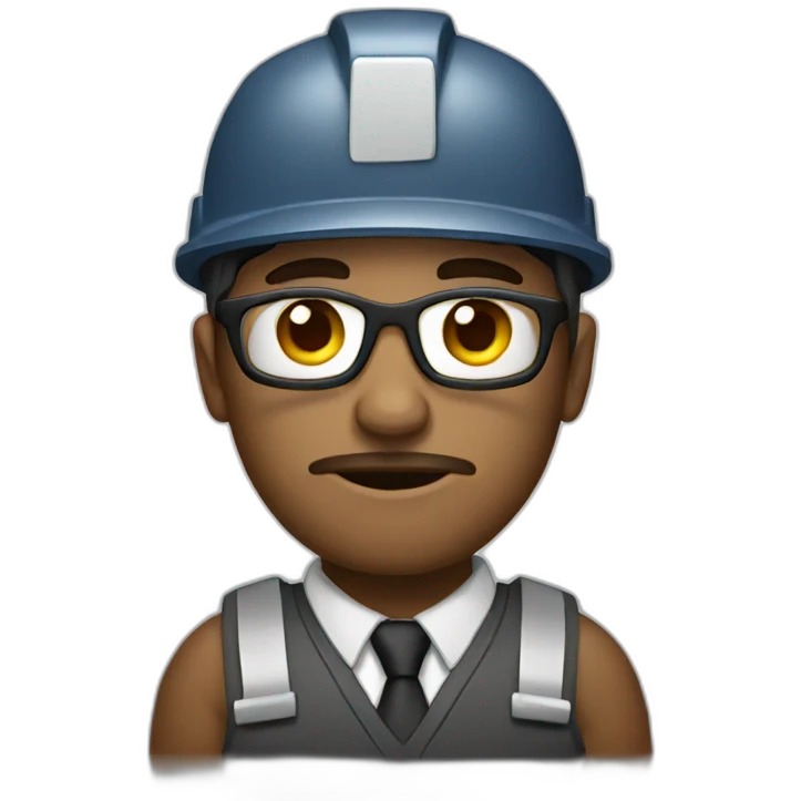 serious worker emoji