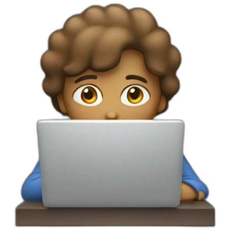 someone working on there laptop emoji