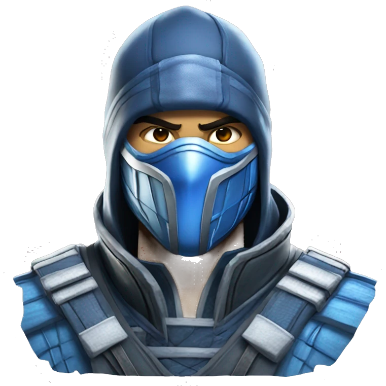 Sub Zero from mortal kombat emoji