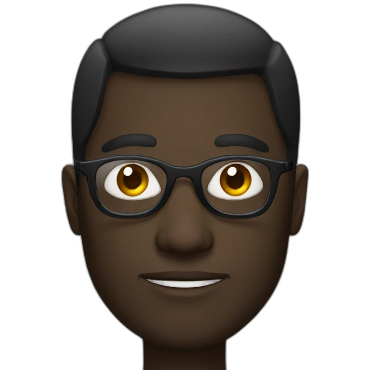 lentes negros emoji