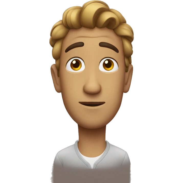 Chico pensando  emoji