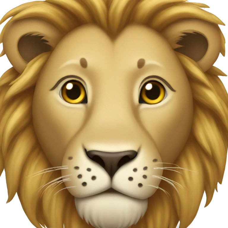 Lion with hearts emoji