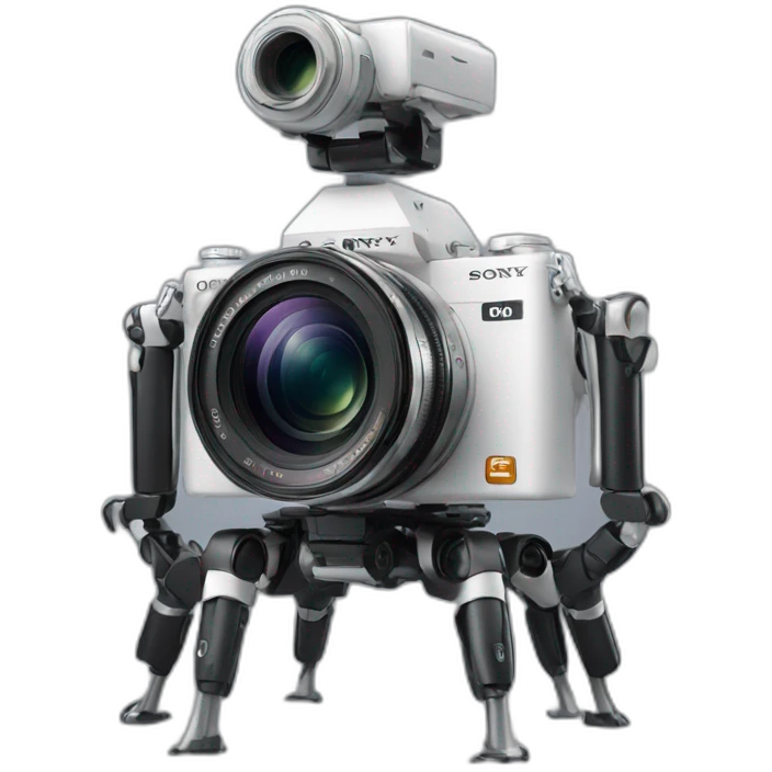 Sony camera on six robotic legs emoji