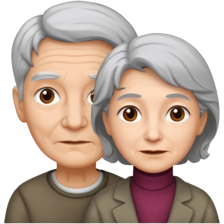 lo mismo que estas haciendo solo coloca alado de la abuela un hombre joven  emoji