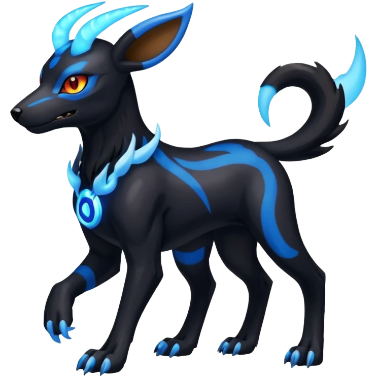 Houndoom-Electrike-Fakémon-hybrid-creature (full body)  emoji