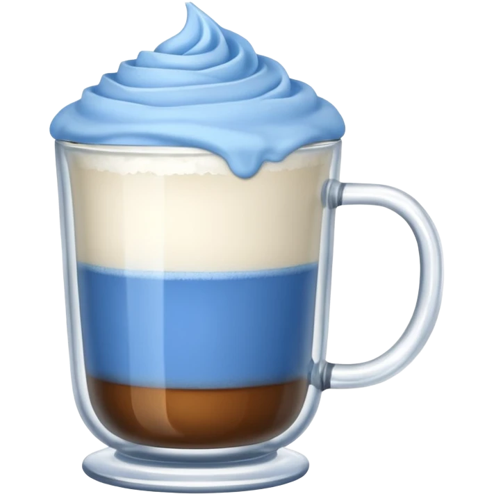 Blue tea latte emoji