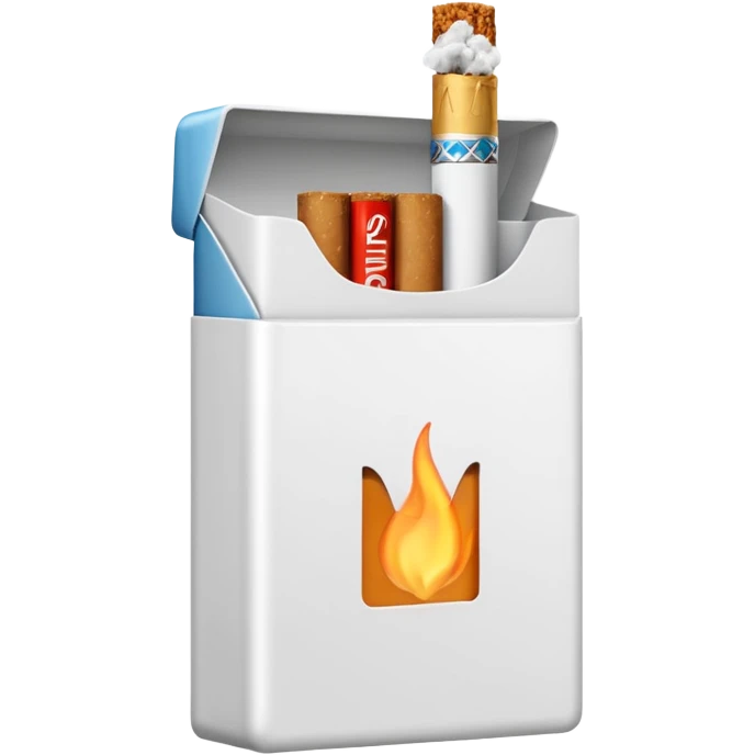 Minimalistic cigarette pack emoji emoji