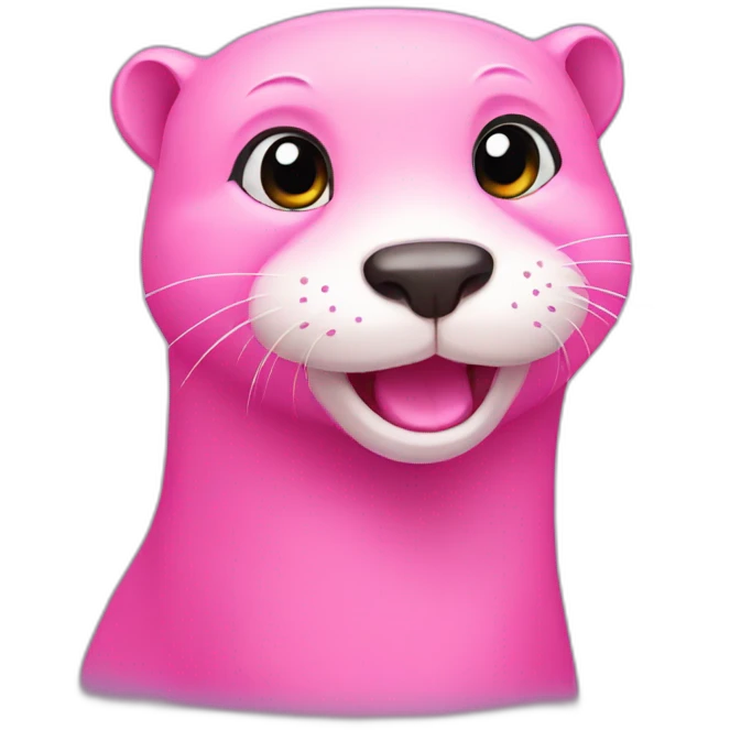 pink otter emoji