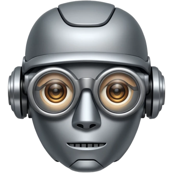This robot 🤖 with this glasses 😎 emoji
