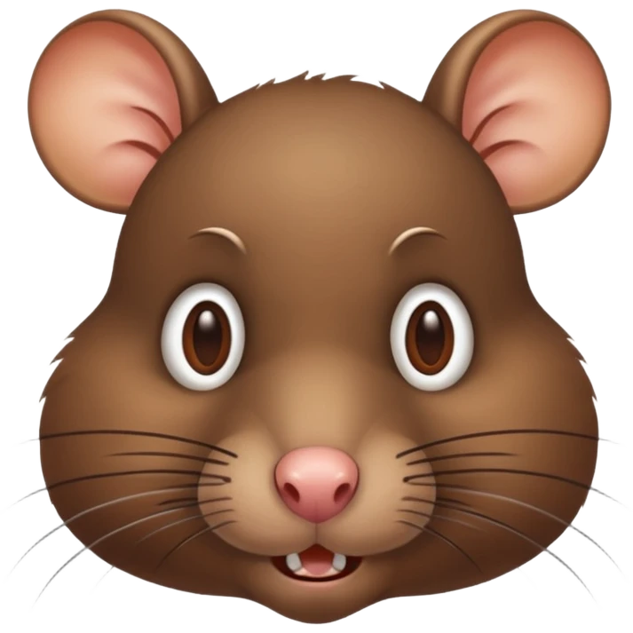 Awkward rat emoji