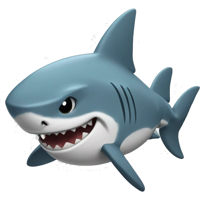 Shark in a sports headband plays sports  emoji