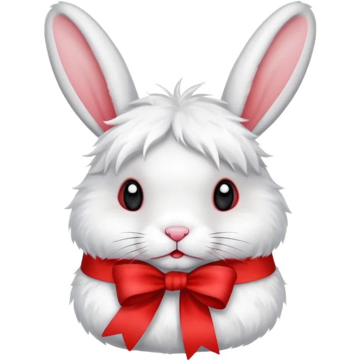 Red ribbon rabbit emoji