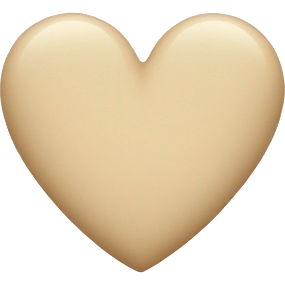 Beige heart  emoji