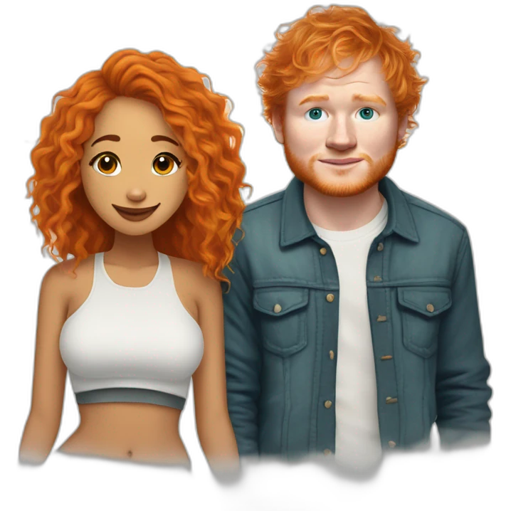 Ed sheeran and Doja Cat emoji