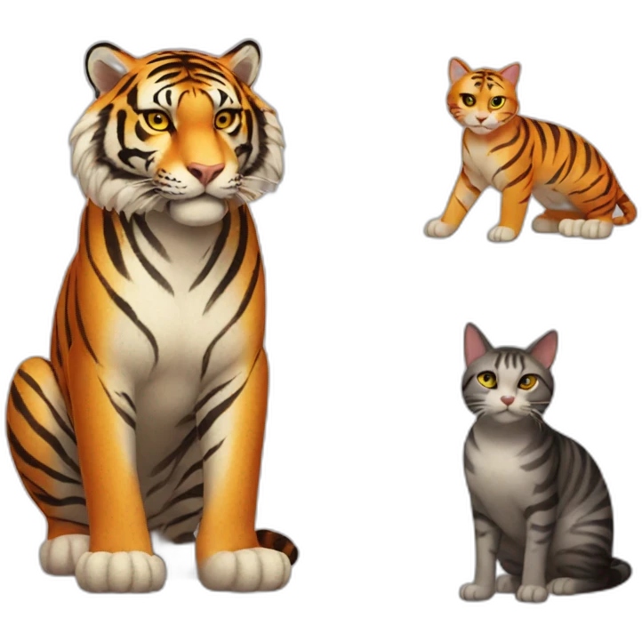 tiger-and-cat emoji