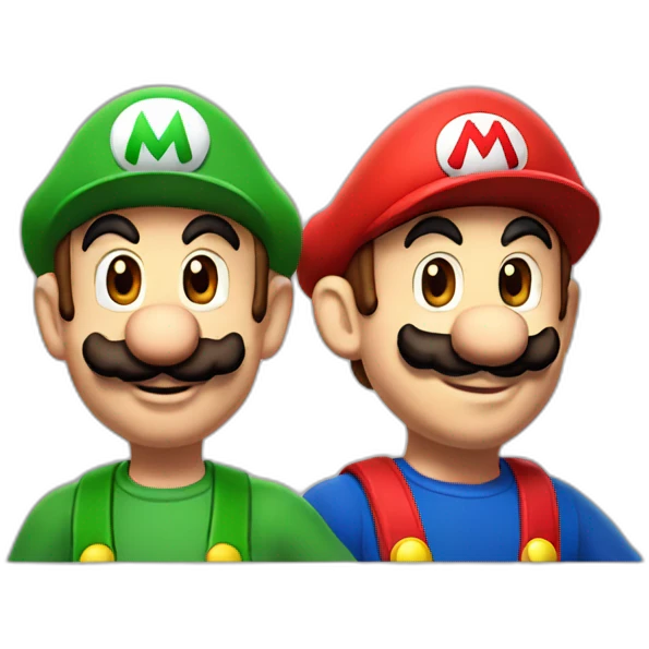 mario and luigi emoji