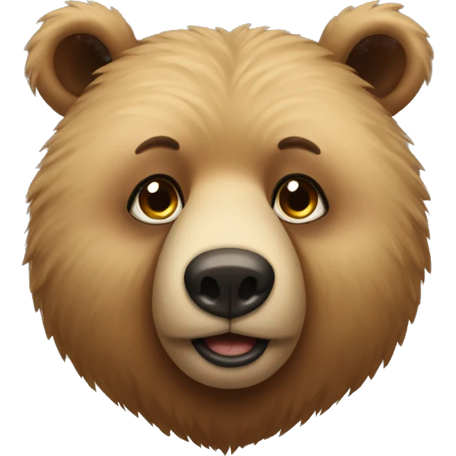 Bear wearing eyelashes emoji