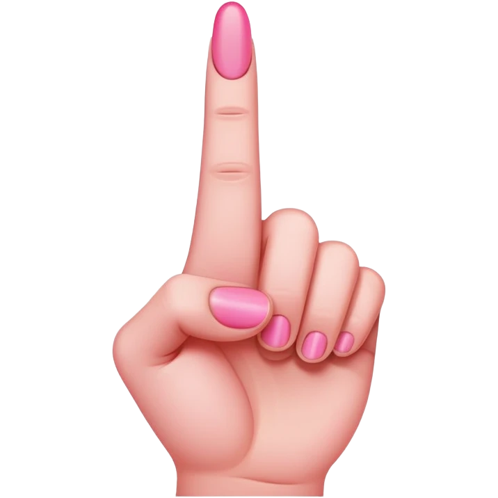 Pink middle finger  emoji