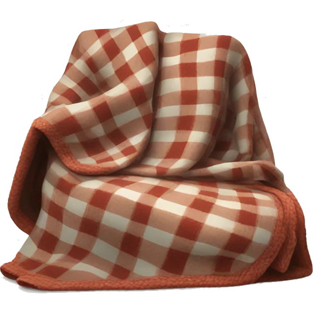 cozy plaid blanket emoji