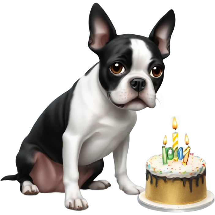 Bostonterrier birthday emoji
