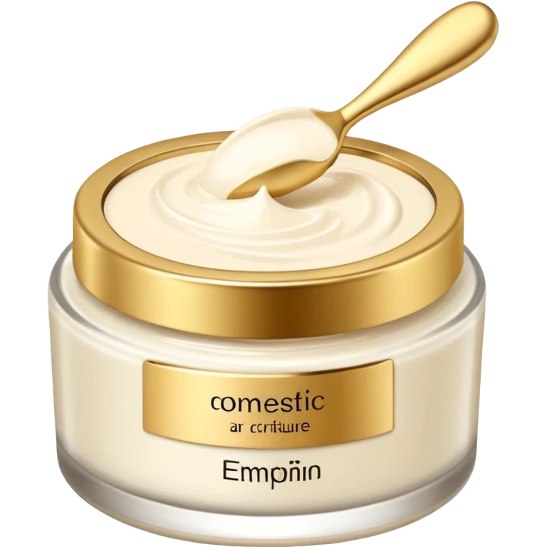 crème soin avec ecriture emoji