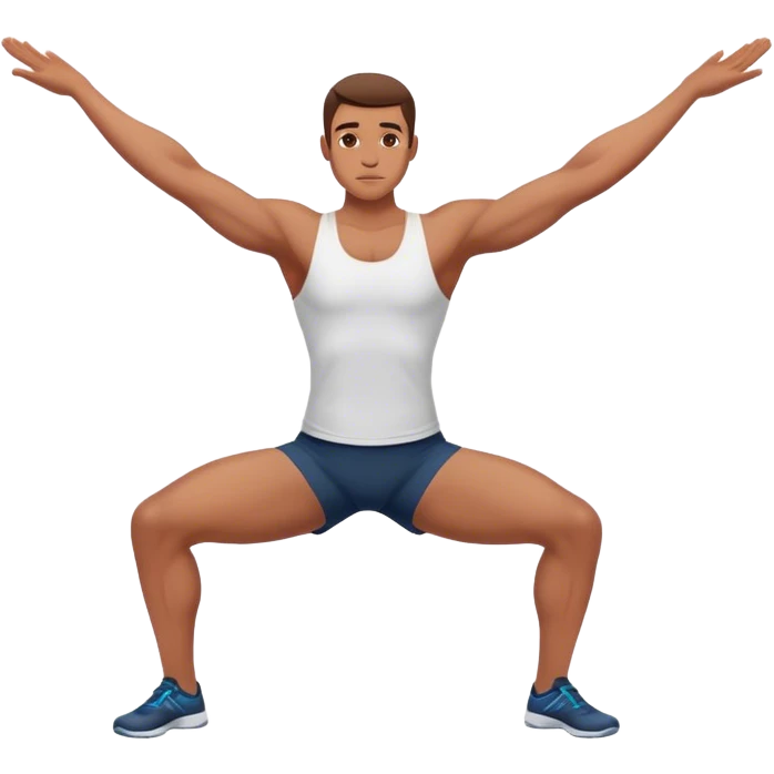 bodybuilder hamstring stretch emoji