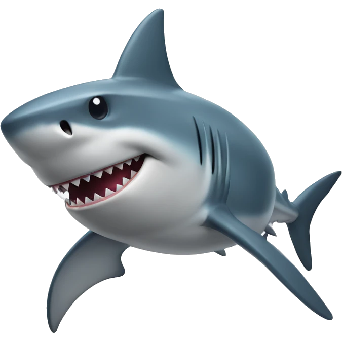 Shark with muscles emoji