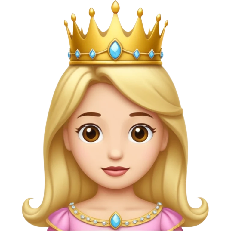 Um emoji de coelha parda, com coroa de princesa emoji