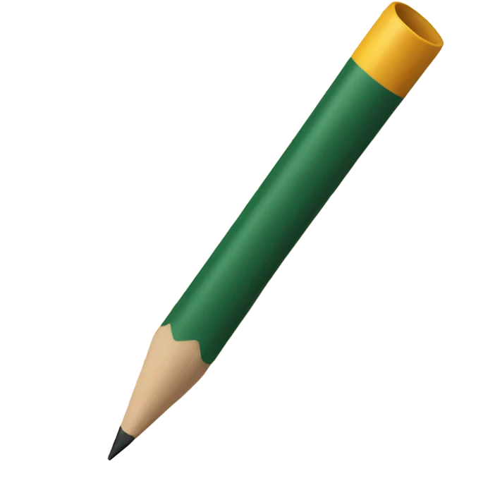 writing pencil on a paper emoji