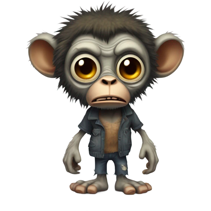 zombie as monkey mouse emoji