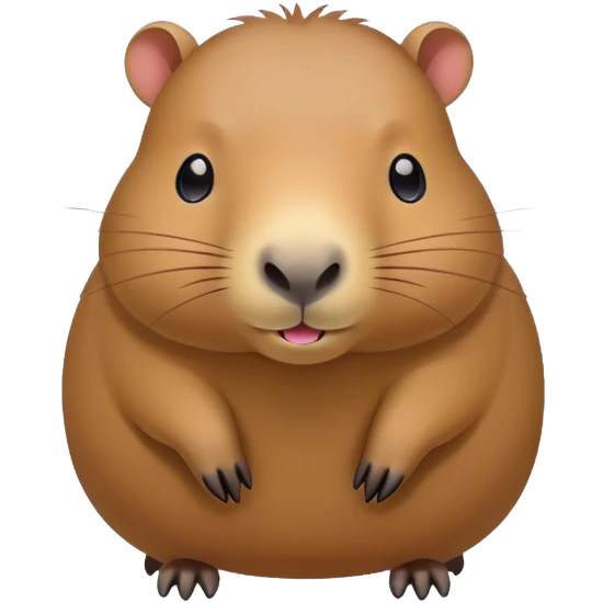 Kawaii capybara emoji