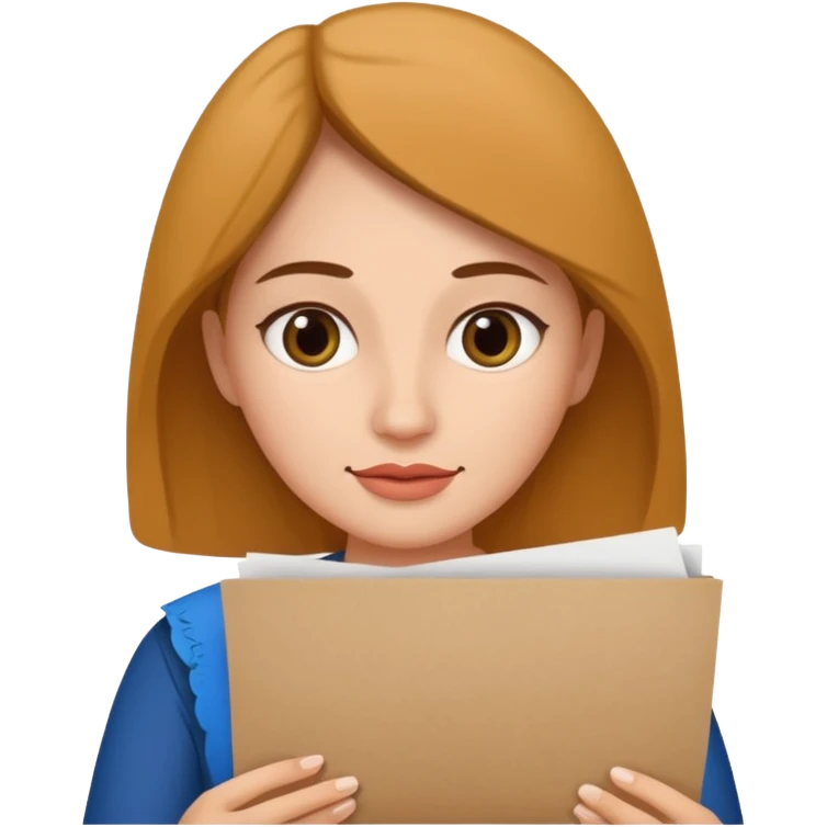 A woman holding paper for her Mexican husband  emoji