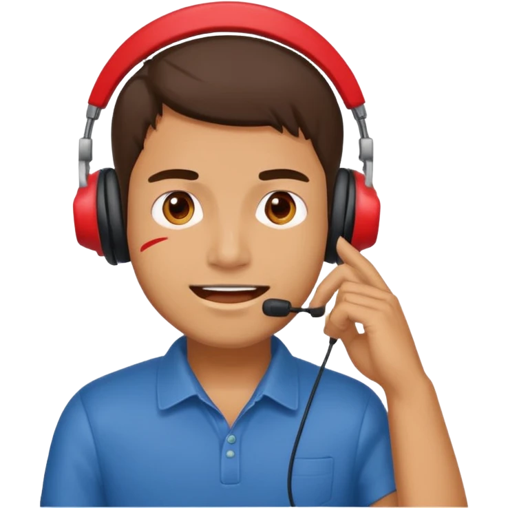 a man calling zometo delevery emoji