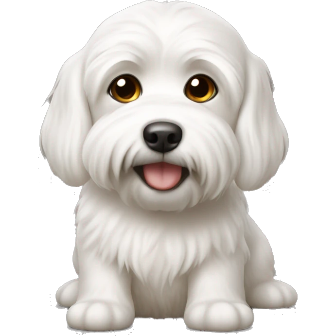 A white malteser  emoji