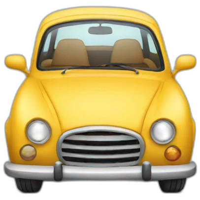 Scared car emoji