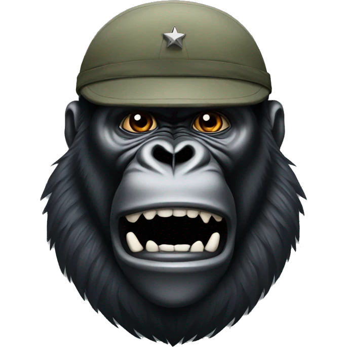 a military gorilla emoji
