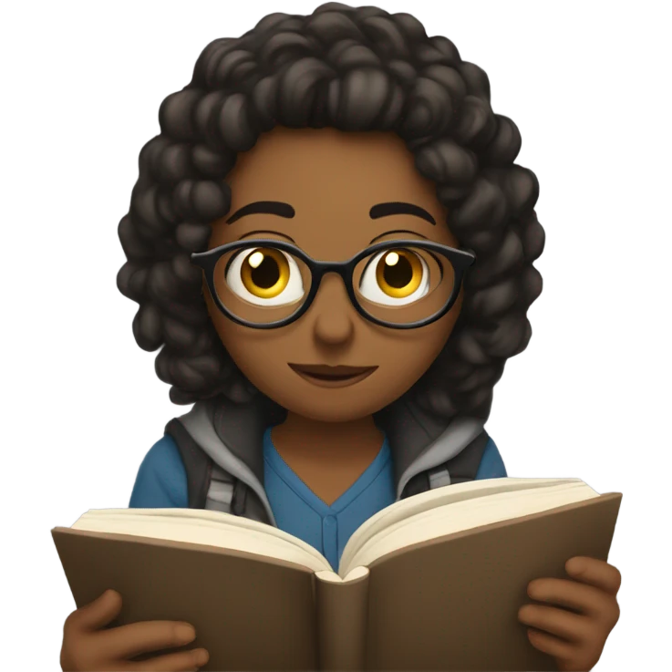 Me reading a book emoji