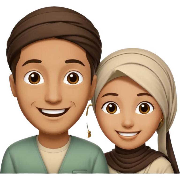 Muhhamad and Aisha  emoji
