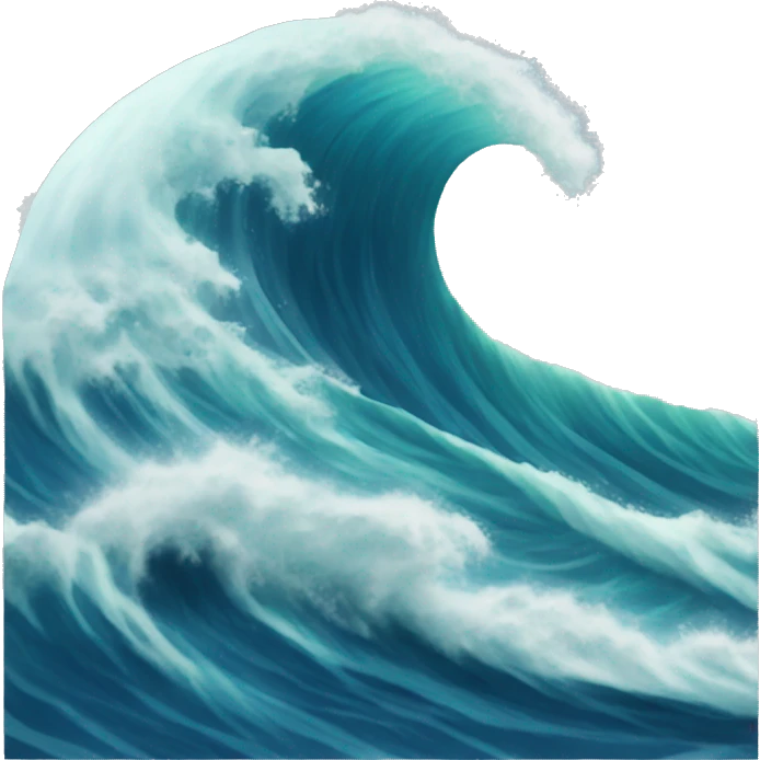 huge ocean wave emoji