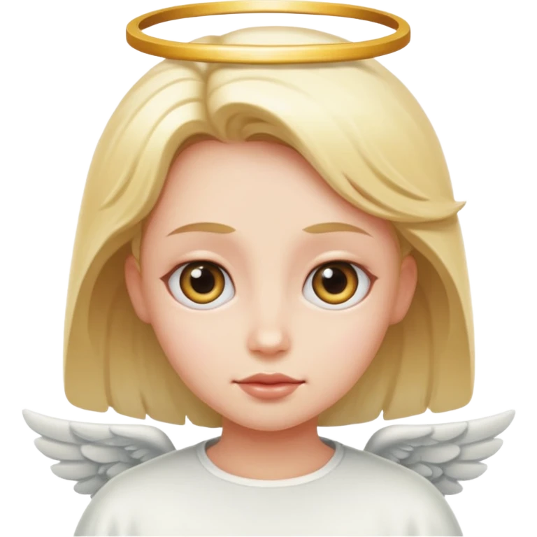 Rolling eye angel emoji