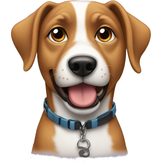 A dog rapping  emoji