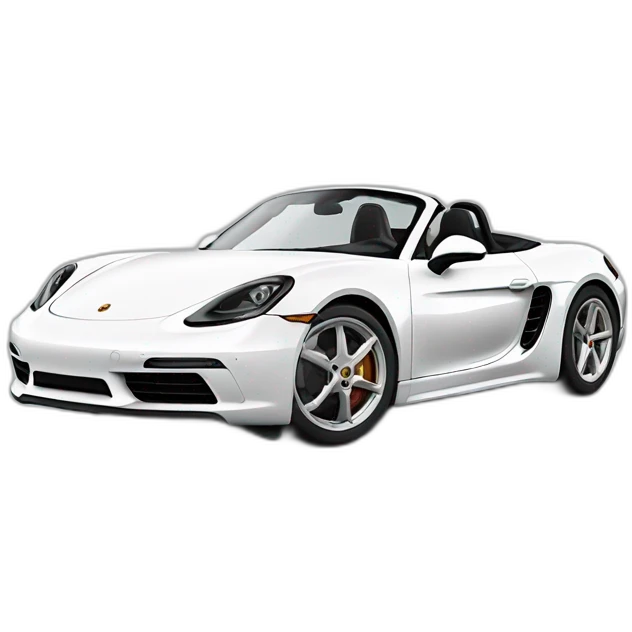 porsche 718 boxster white emoji