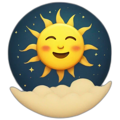 sun and moon emoji